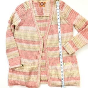 Tory Burch Erin Cardigan Pink Stripes